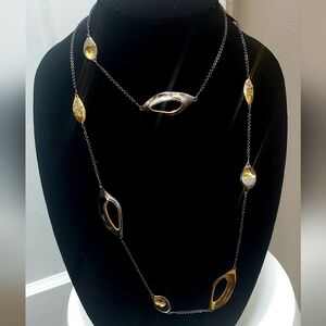 Long Multitone Chain Necklace. 🌴